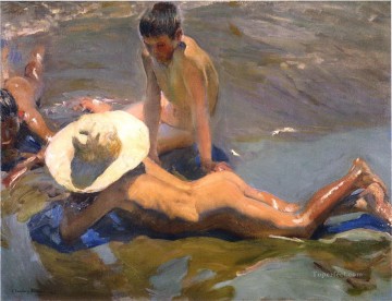 Impresionismo Painting - Niños en la playa de 1908 Impresionismo infantil.